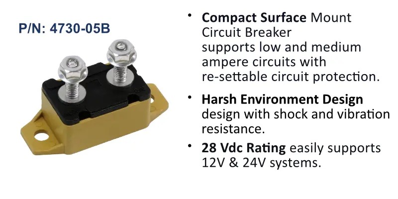 Egis Short Stop Marine Circuit Breakers