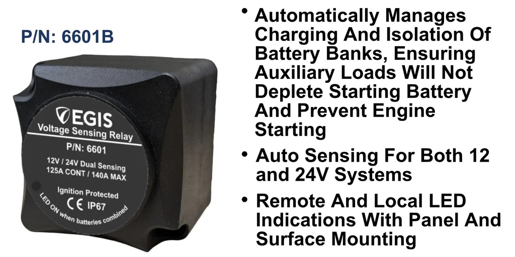Egis TH3 Series Automatic Charging Relays